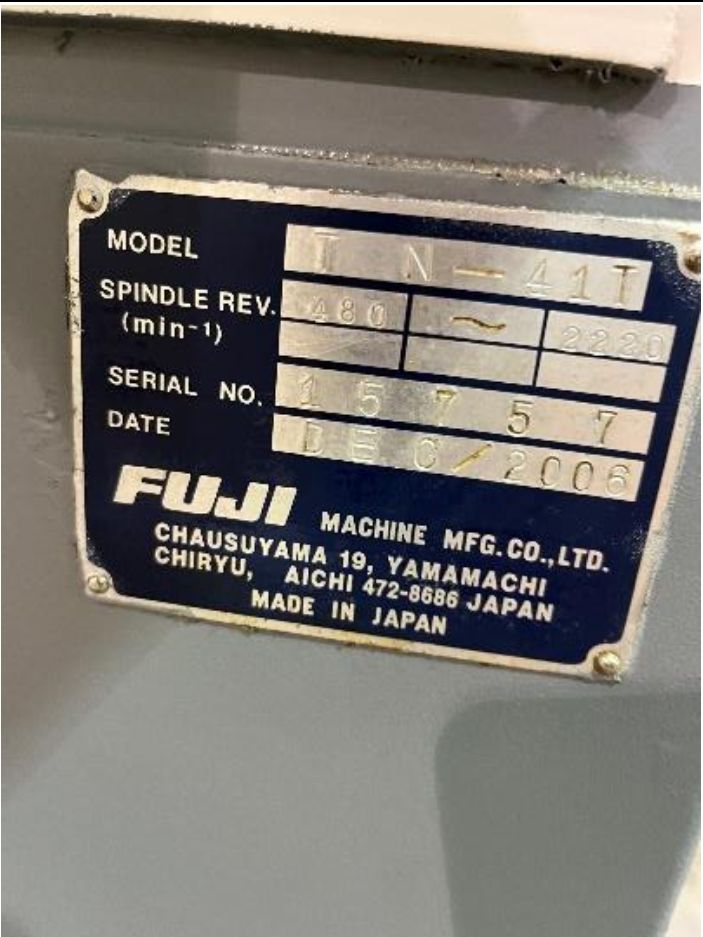 Fuji TN41T, Machine ID:9103